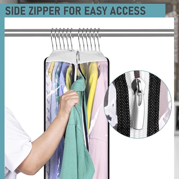 MISSLO 10" Gusseted All Clear Garment Bags - Image 4