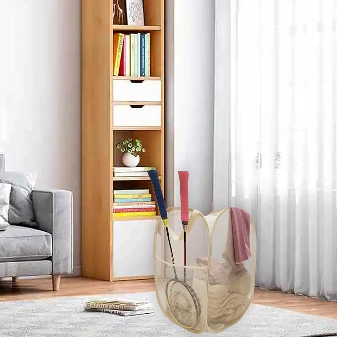 2Pack Collapsible Laundry Basket, Side Pocket Cruise Storage Basket | - Image 5