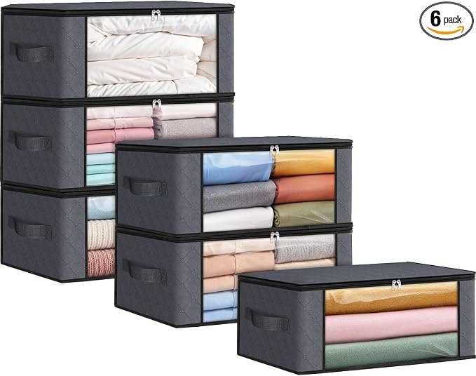 35L Closet Organizers, Foldable Under Bed Storage Containers | Storage Bags by Fabtotes