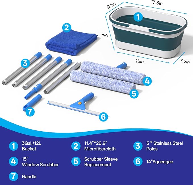 Professional Window Glass Cleaning Kit - Image 2