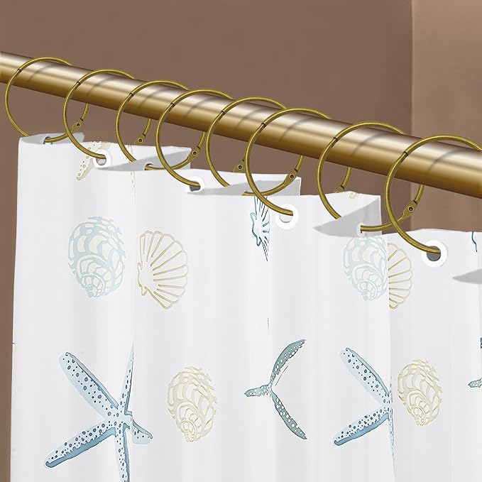 Shower Curtain Hooks Rings, Glide Smoothly Round Shower Rings - Image 2