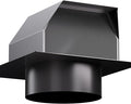 Hon&Guan 4 Inch Roof Vent Cap, Upgraded Airflow Roof Vents for Houses Watertight Galvanized Steel Roof Exhaust Vent for Ventilation System-with Damper