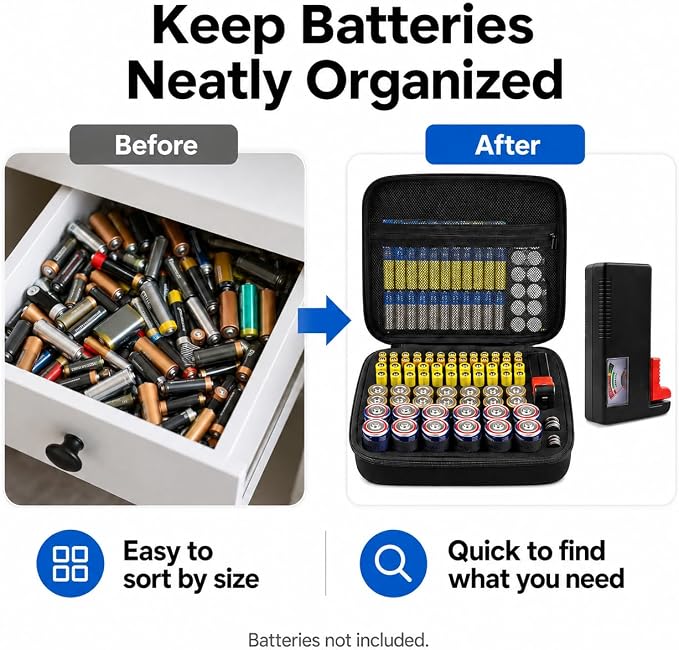 Comecase Battery Organizer Case - Image 5