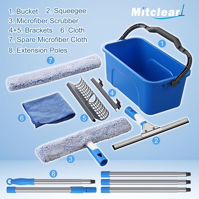 Window Cleaning Kit 77'' Long Handle - Image 3