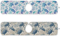 Line Art Turtles Starfish Coral Sink Mat by Tatenale