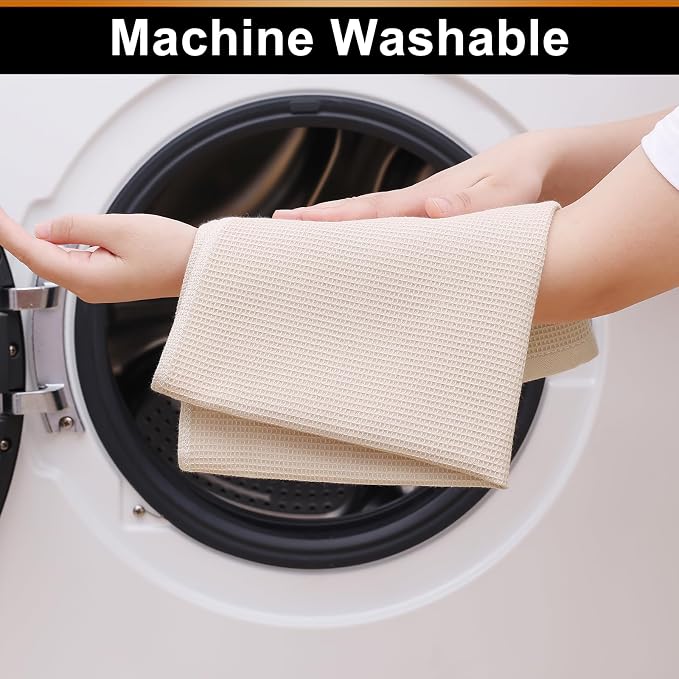 Homaxy 100% Cotton Waffle Weave Kitchen Towels, 8 Pack - Image 5