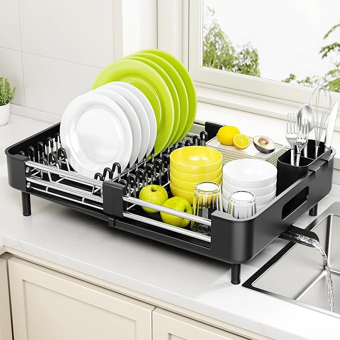 Urackify Extendable Stainless Dish Drying Rack by Urackify