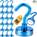 DIYMAG Magnetic Hooks 20pcs 30lbs+ Cruise Essentials 2026 Magnet Hook Blue by DIYMAG