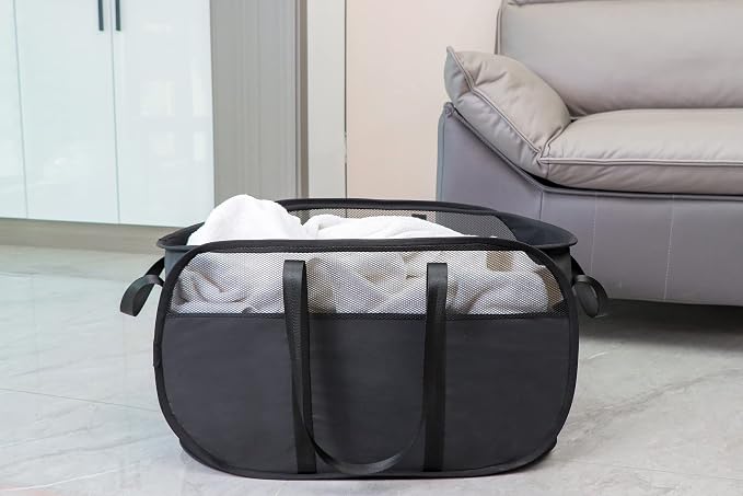 Pop Up Laundry Hamper，with Durable Handles collapsible laundry basket，Easy to - Image 7