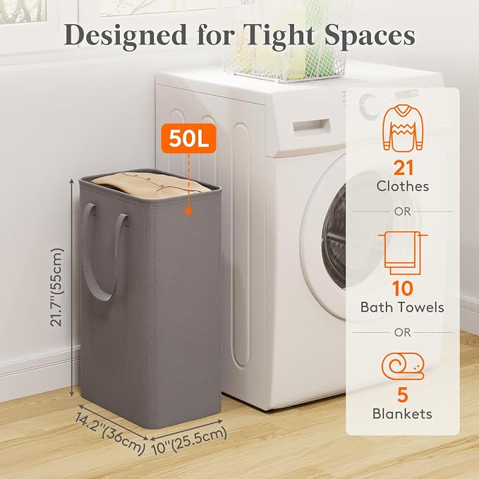 Lifewit Slim Collapsible Laundry Basket - Image 2