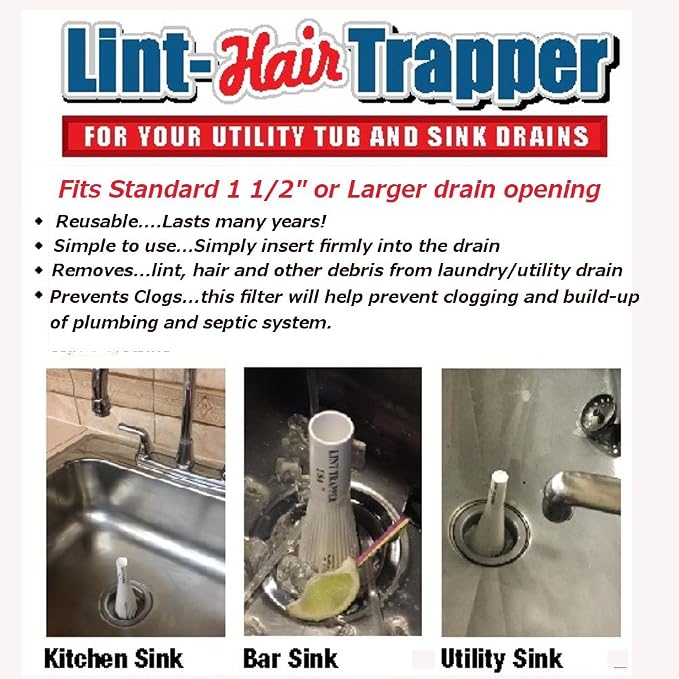 Lint Hair Trapper for filtering Washing Machine Utility Tub and Sink - Image 4