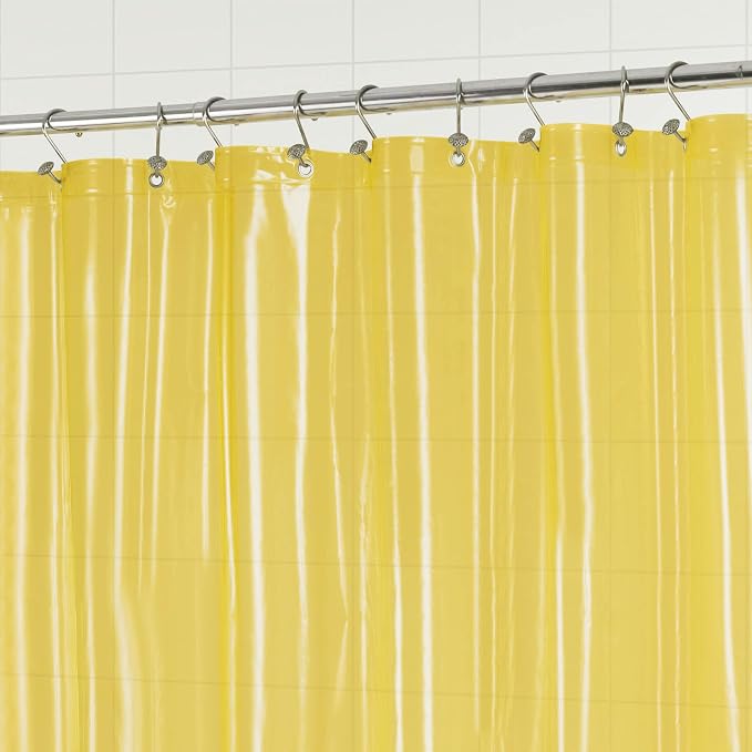 Barossa Design Clear Yellow Shower Curtain Liner Standard Size - Image 4