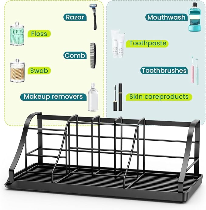 Bathroom Organizers and Storage, 7 Slots, Kids Electric Toothbrush Holders | - Image 5