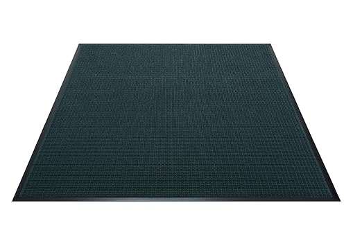 Guardian WaterGuard Indoor/Outdoor Wiper Scraper Floor Mat, Rubber/Nylon, 4'x6', Green