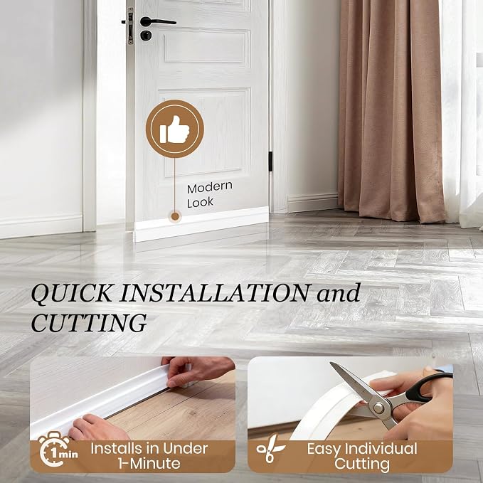 4 Pack Door Draft Stopper, Door Sweep - Image 4
