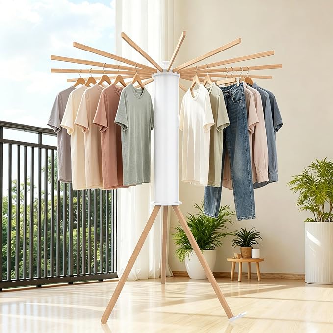 Tripod Foldable Clothes Rack, Garment Rack Portable - Image 8