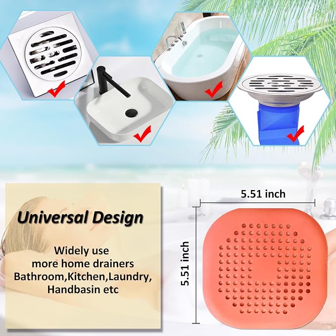Bovinde Hair Drain Catcher, Square Cover - Image 5