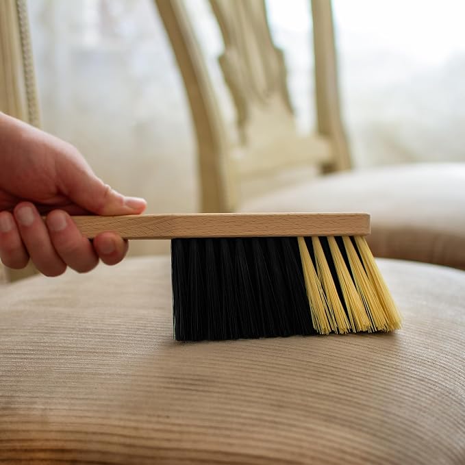 11.2" Hand Broom Medium-Soft Bristles Bench Brush, Sweeping Brush - Image 8