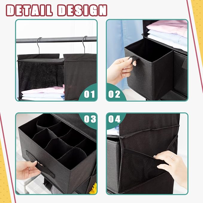 6-Shelf Hanging Closet Organizer - Image 6