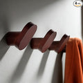 Screw-In Foot Shape Wall Hooks—Solid Beech Wood, PU Water-Resistant Coating | 4 by DELITON