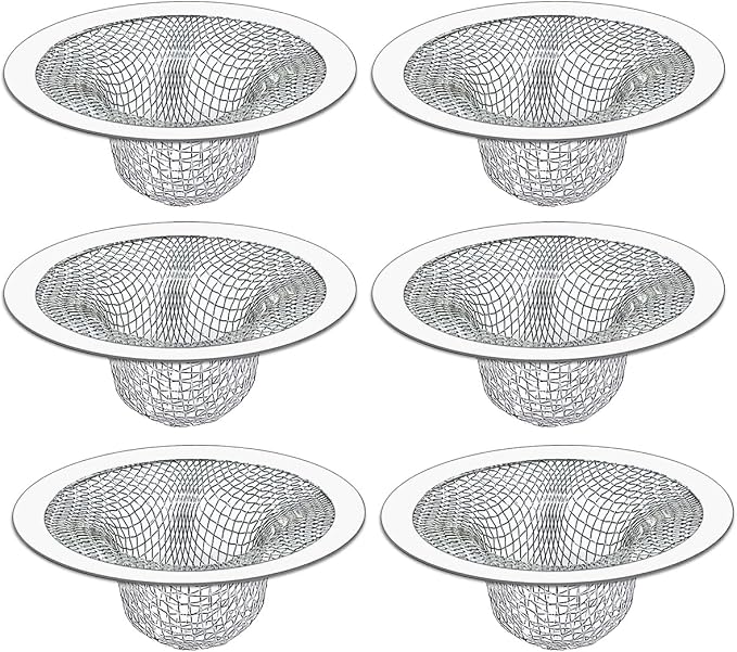 Seatery 2.75" Top / 1.0" Basket Bathtub Drain Strainers, Bathroom Sink Strainers by Seatery