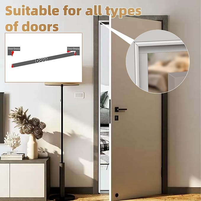 Kneelisa 2Pcs×196” Wedge-Shape Foam Window Weather Stripping Door Seal | - Image 5