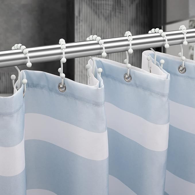Titanker Shower Curtain Hooks Rings, Rust Resistant Metal Double Glide Shower - Image 6