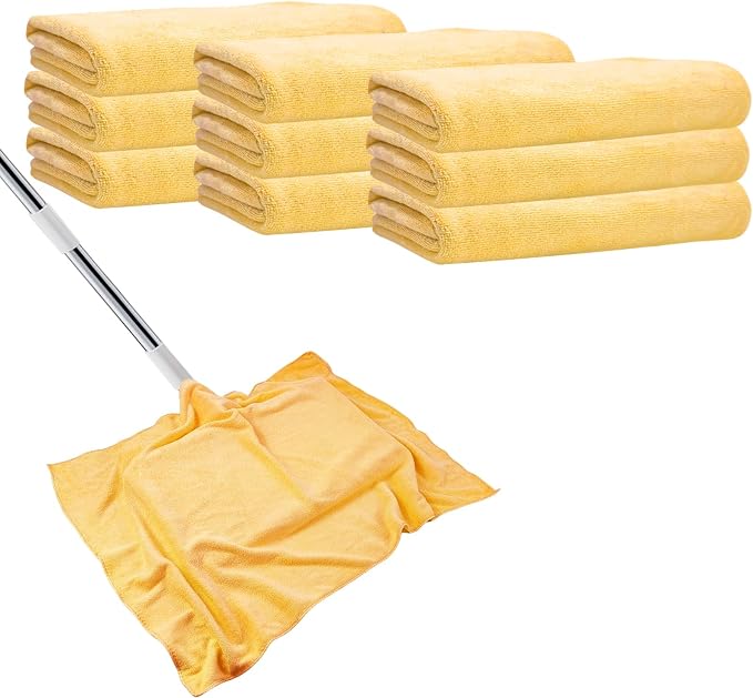 9 Pcs Extra Large Microfiber Cleaning Cloth, Microfiber Towels by Unknown