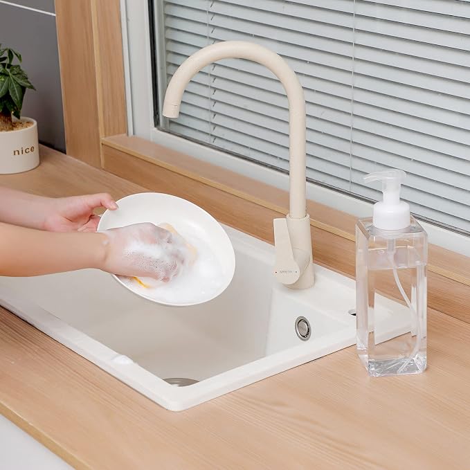 UUJOLY Foaming Soap Dispenser 1L Refillable Plastic Pump Bottle - Image 3