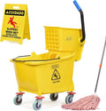 Matthew Cleaning 34 Quart Commercial Mop Bucket INCL.Wet String Mop by MATTHEWCLEANINGPRODUCTS
