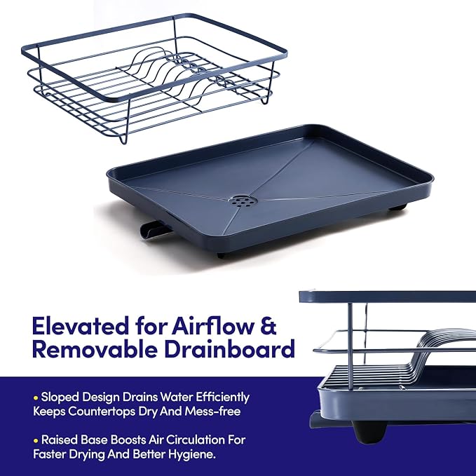 Dish Drying Rack 3 Piece Dish Drainer - Image 4