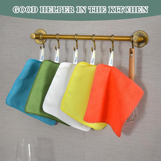 SINLAND Dish Cloth for Washing Dishes Kitchen Washcloth Cleaning Cloth - Image 6