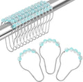 Shower Curtain Rings, Decorative Shower Curtain Hooks, Shower Curtain Hooks by Amazer