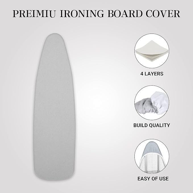ZOES HOMEWARE Ironing Board Cover and Pad | 100% Cotton Cover - Image 2