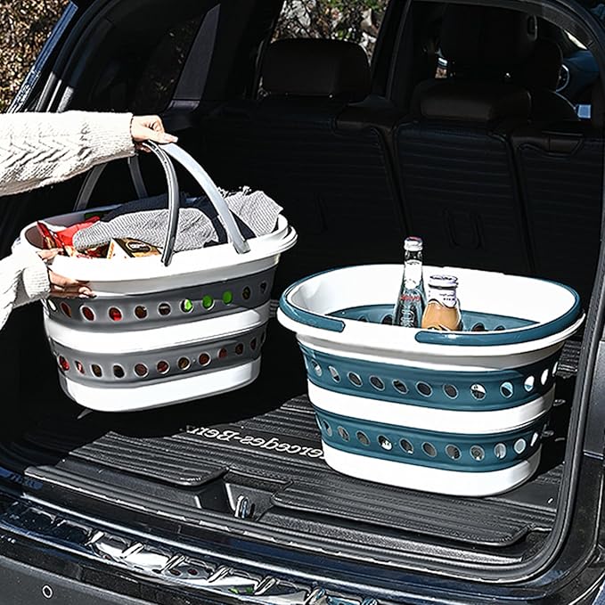 2 Pack Compact Collapsible Laundry Basket, Small Size Pop-Up Hamper Perfect - Image 6