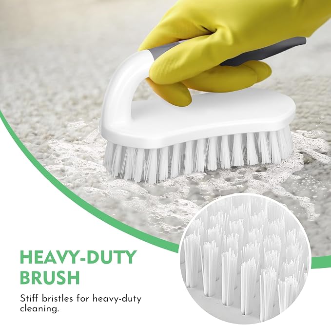 SetSail Scrub Brush, Heavy-Duty Stiff Bristle Cleaning Scrubber, 4 Pack | - Image 6