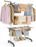 SONGMICS Clothes Drying Rack 4-Tier, Foldable Laundry Rack, Steel | Indoor by Unknown