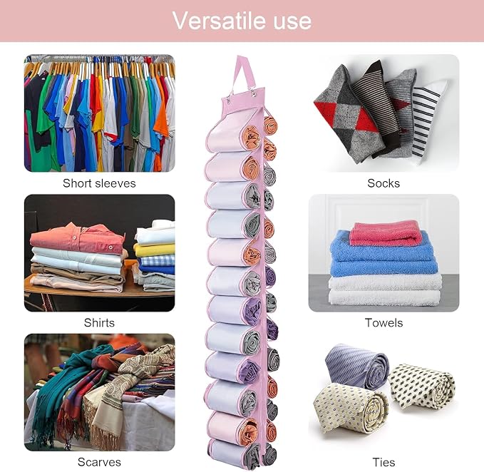 DHSFKBE Legging Organizer Storage, Foldable Hanging Closet Organizer Storage - Image 3