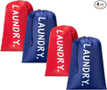 4 Pack Travel Laundry Bag, Extra Large Dirty Clothes Organizer by Unknown