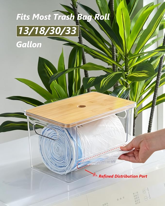 iCASA 3 in 1 Trash Bag and Dishwasher Pod Organizer Garbage Bags Dispenser - Image 5