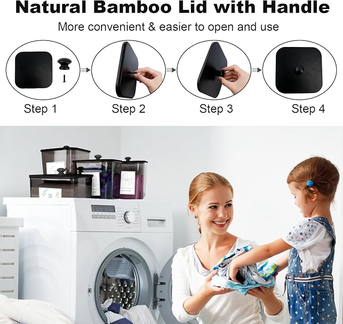 Zingbee 4 Pack Laundry Detergent Containers & Sheet Holder - Image 5