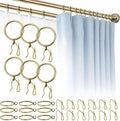 80 Pcs Curtain Rings and Hooks 1.52 Inch by Conamei