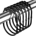 MENGJINGO 12PCS Wide Shower Curtain Hooks Rings, Rust Proof Stainless Steel | by MENGJINGO
