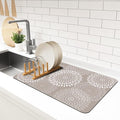Dish Drying Mat Absorbent Kitchen Counter Mat Rubber Backing Draining Mat | by LuxStep