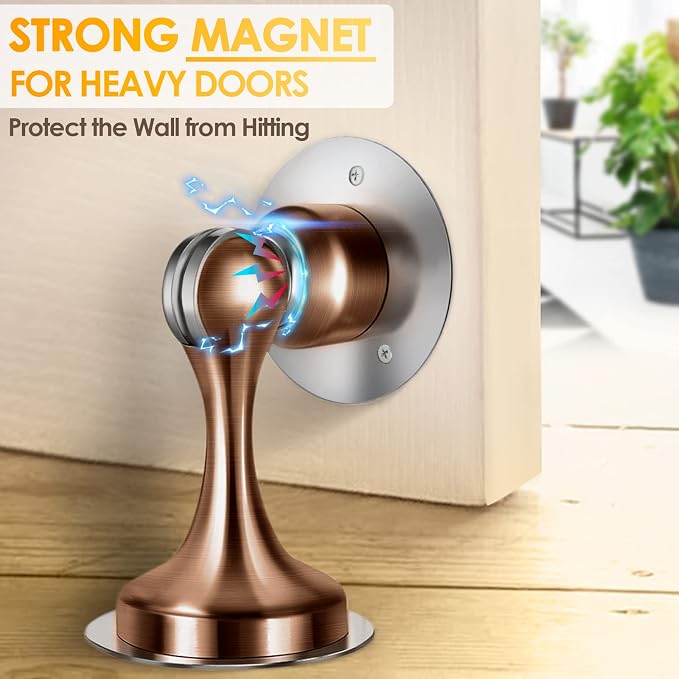 Door Stoppers Magnetic Door Catch, Stainless Steel Magnetic Door Stop 2 Pack - Image 6