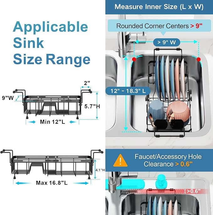 iSPECLE Small Sink Dish Drying Rack - Image 2