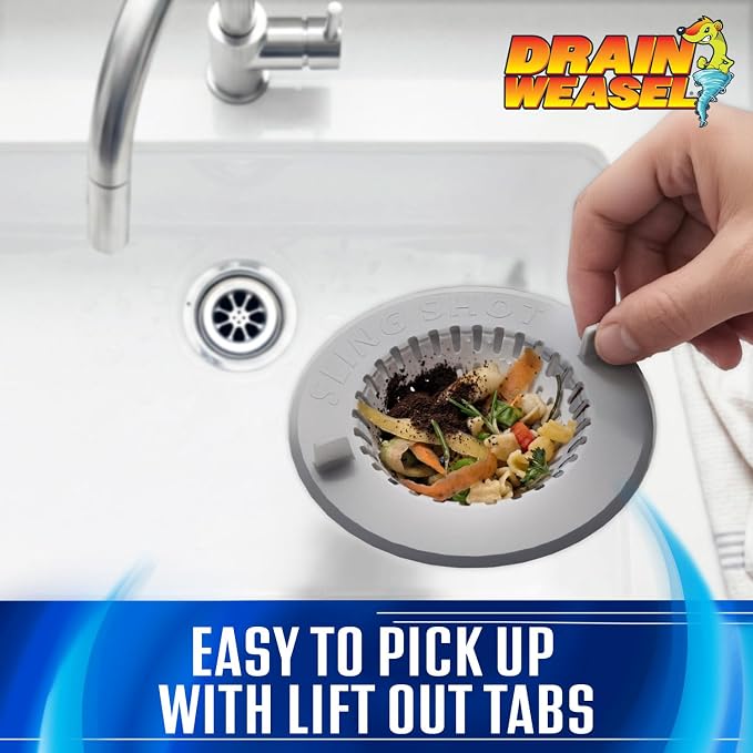 Drain Weasel Slingshot Kitchen Sink Drain Strainer Cover Basket, 1 Pack - Image 4