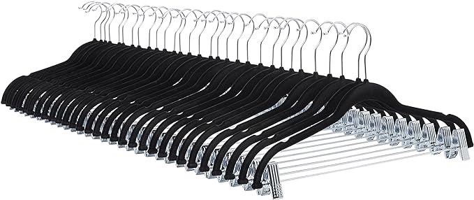 Amazon Basics Velvet Non-Slip Skirt Clothes Hangers by AmazonBasics