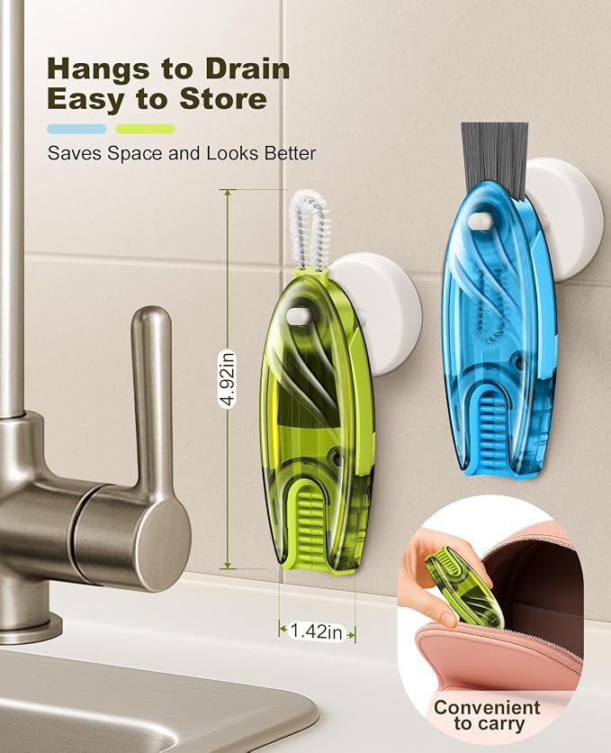 4 in 1 Cup Lid Gap Cleaning Brush Set 2 Pcs - Image 7