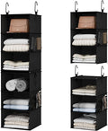 StorageWorks Hanging Closet Organizer 6-Shelf, Separable Two 3 Shelf Closet by StorageWorks